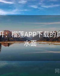 谜团解开:榴莲APP下载的真相浮出水面